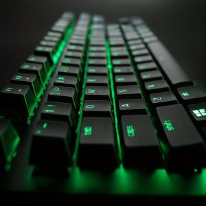 Razer Little Spider Black Widow Spider X Gaming Keyboard - 87-Key Wired Mechanical Keyboard with Green Axis Backlit